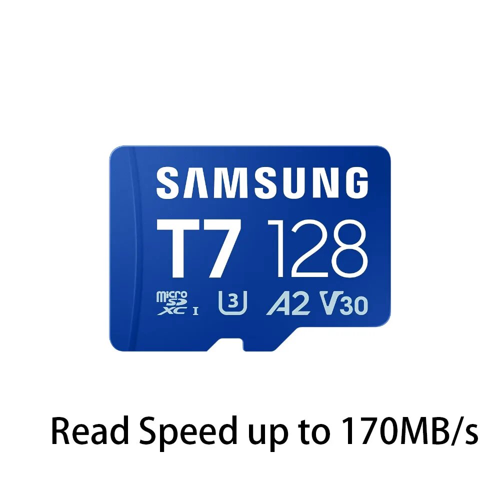 Samsung TF Card 128GB MicroSDXC Синий, T7 Card-128GB