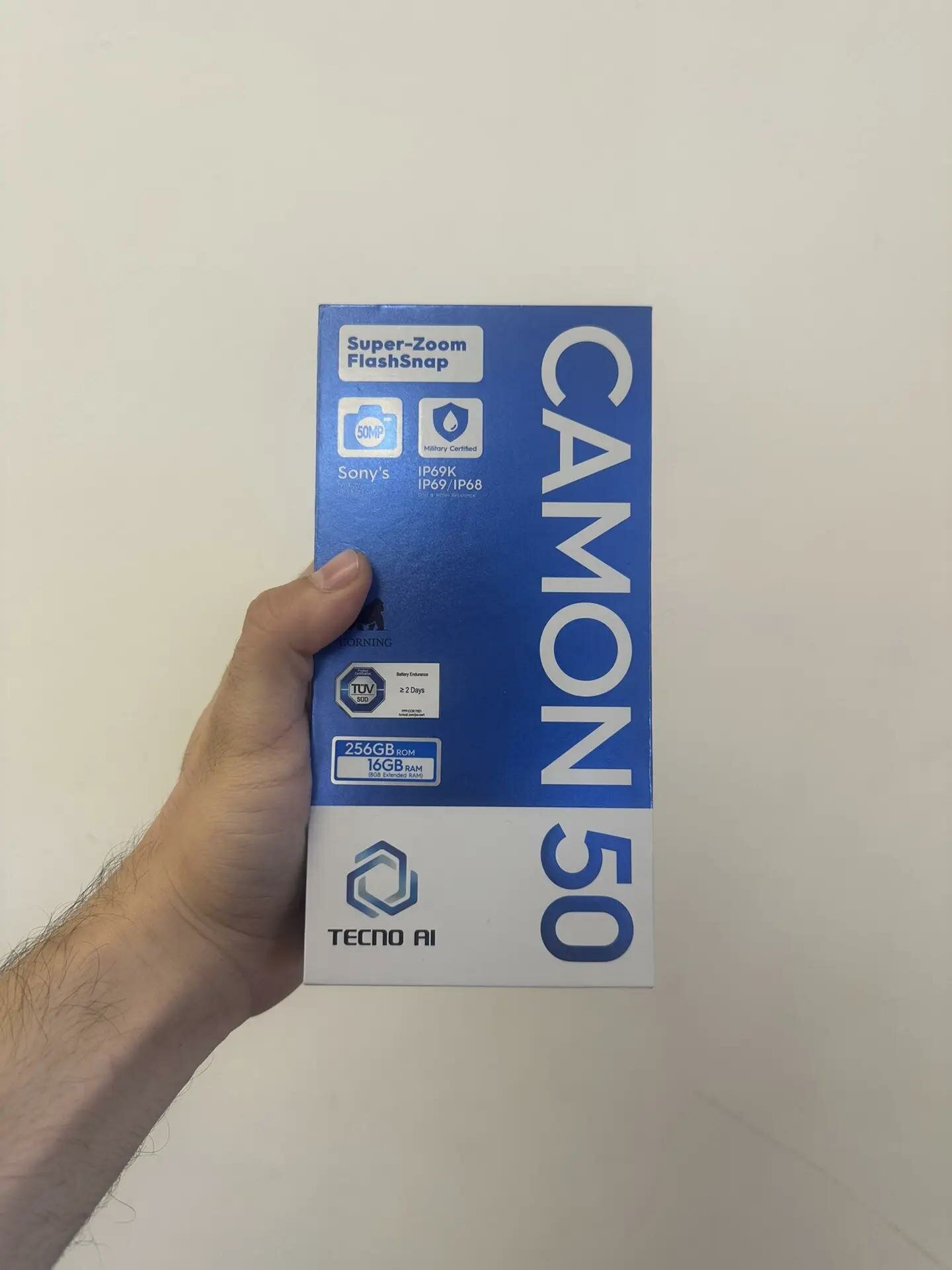 Смартфон Tecno Camon 50 8/256 ГБ, Nano-SIM, 6.78" AMOLED, черный