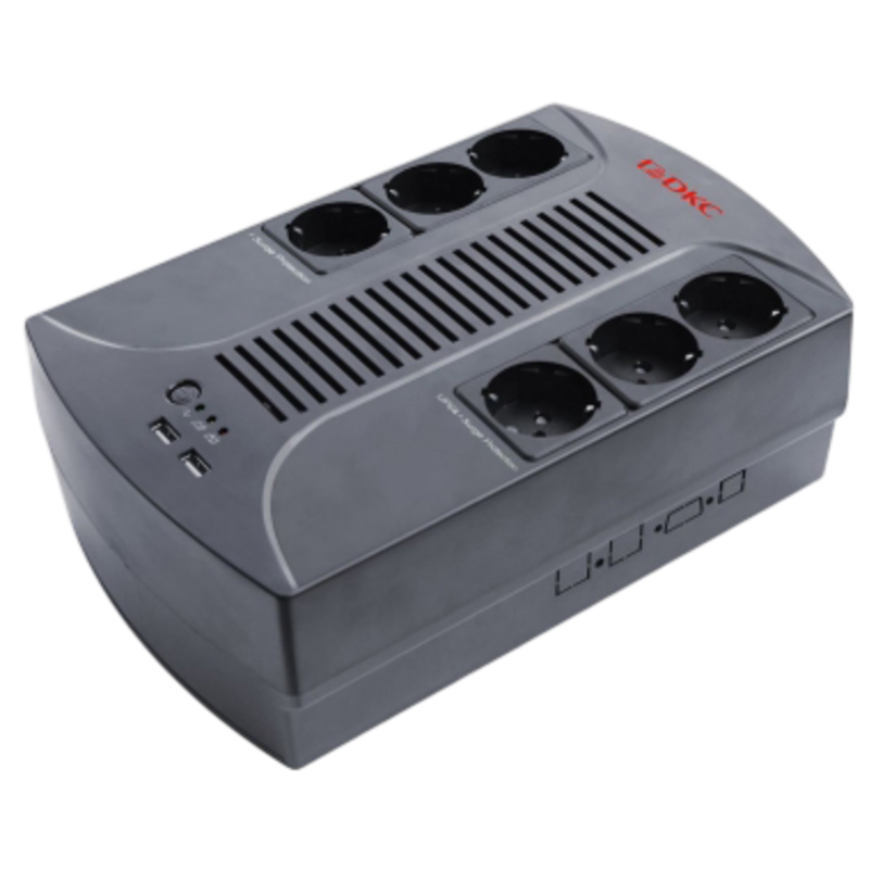ИБП DKC Info PDU INFOPDU600, 600 ВА, 360 Вт, Line-Interactive, 6 розеток, Schuko INFOPDU600