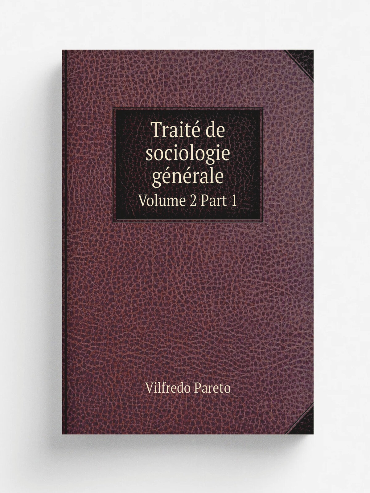 Trait. de sociologie g.n.rale. Volume 2 Part 1 | Vilfredo Pareto | 1919 | Lausanne, Paris, Payot & cie | Репринт