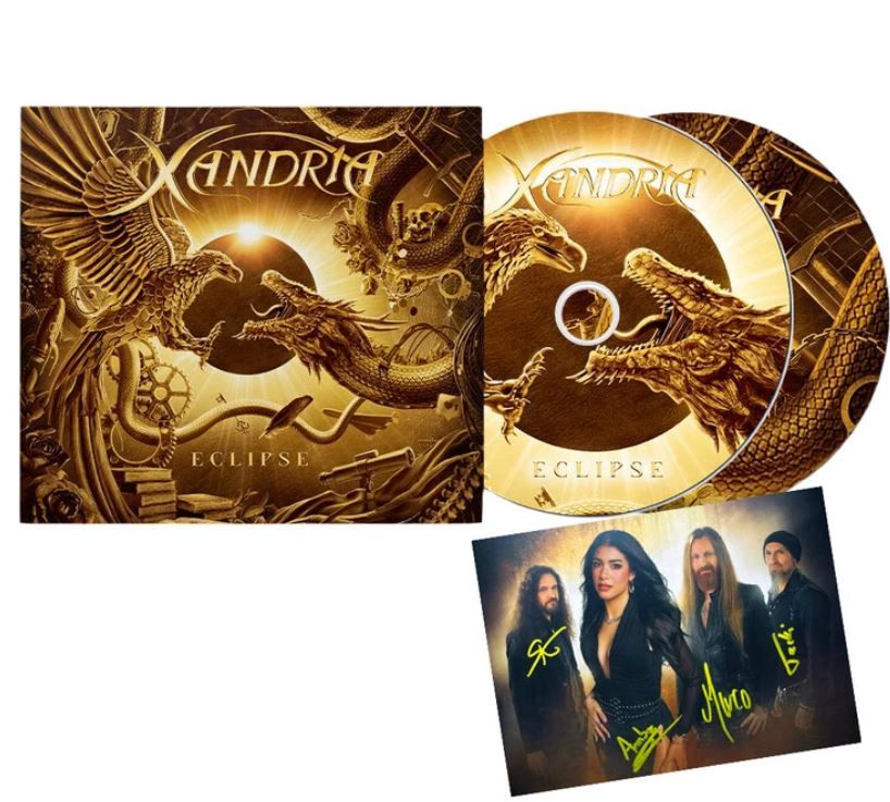 Фирменное издание Xandria - Eclipse 2-CD + Signed Photo Card