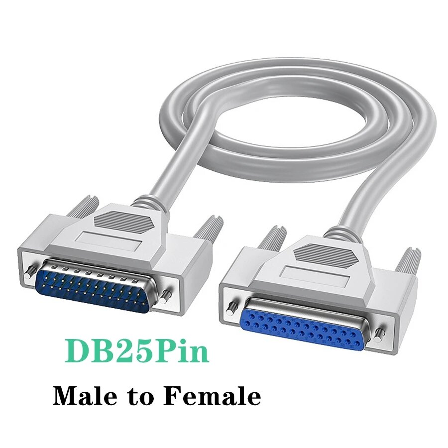 DB25Pin M-F кабель параллельный серый 3 м