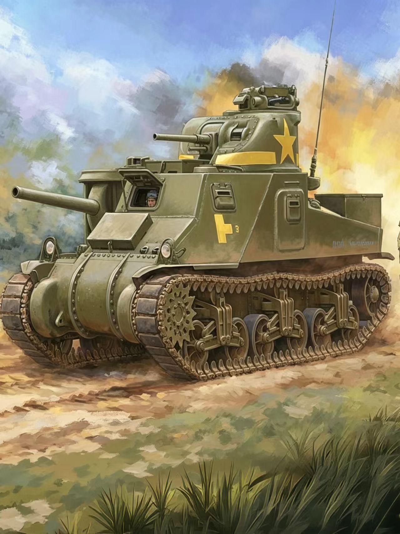 Trumpeter 63517 1/35 Американский средний танк M3A3