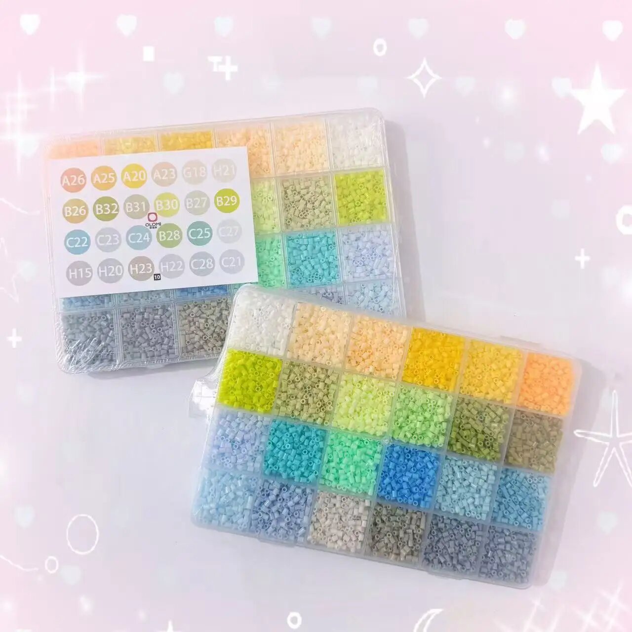 Набор бусин Hama 24 цвета 2.6 мм 12000pcs2