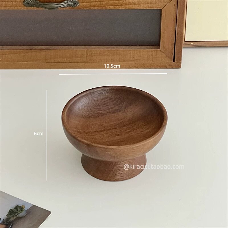 Натуральная ореховая деревянная подставка для стола с подносом для ключей, ювелирных изделий и мелких аксессуаров