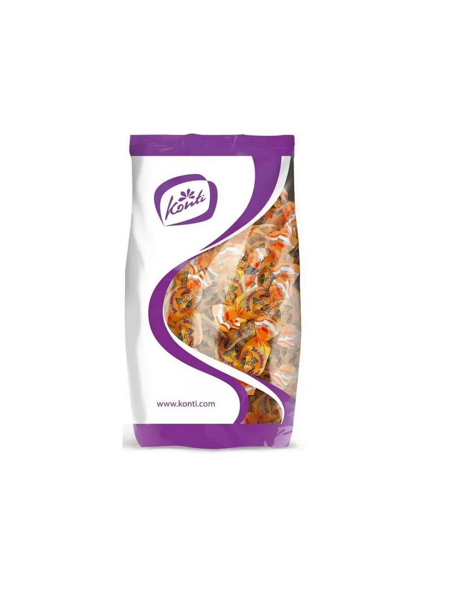 Konti Карамель Золотая птичка, с молочной начинкой, 1 кг