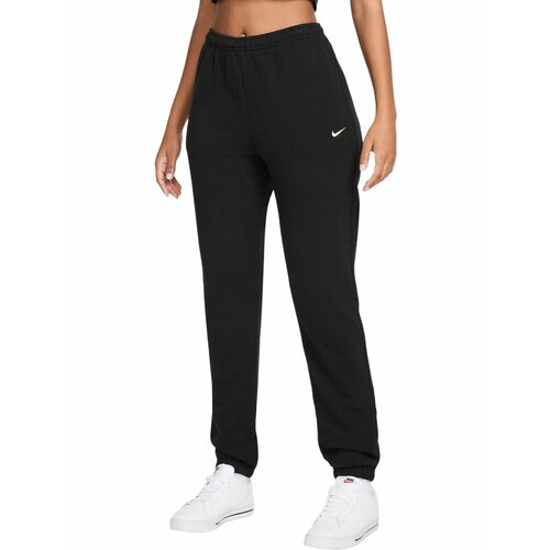 фото Брюки спортивные nike studio fleece lightweight 'french terry' mid-rise cuffed pants, размер m, черный