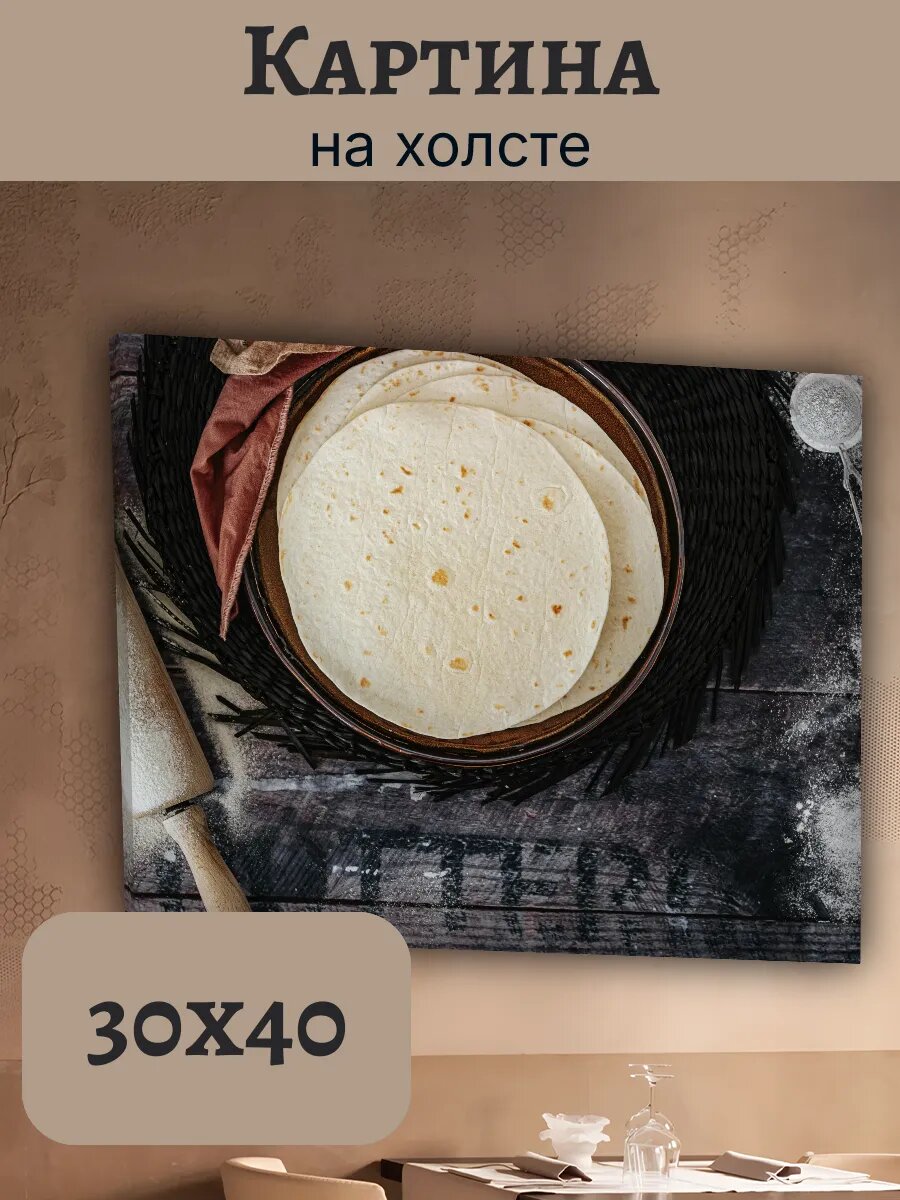 Картина Еда Food Кухня Эстетика 30x40 домашняя Выпечка