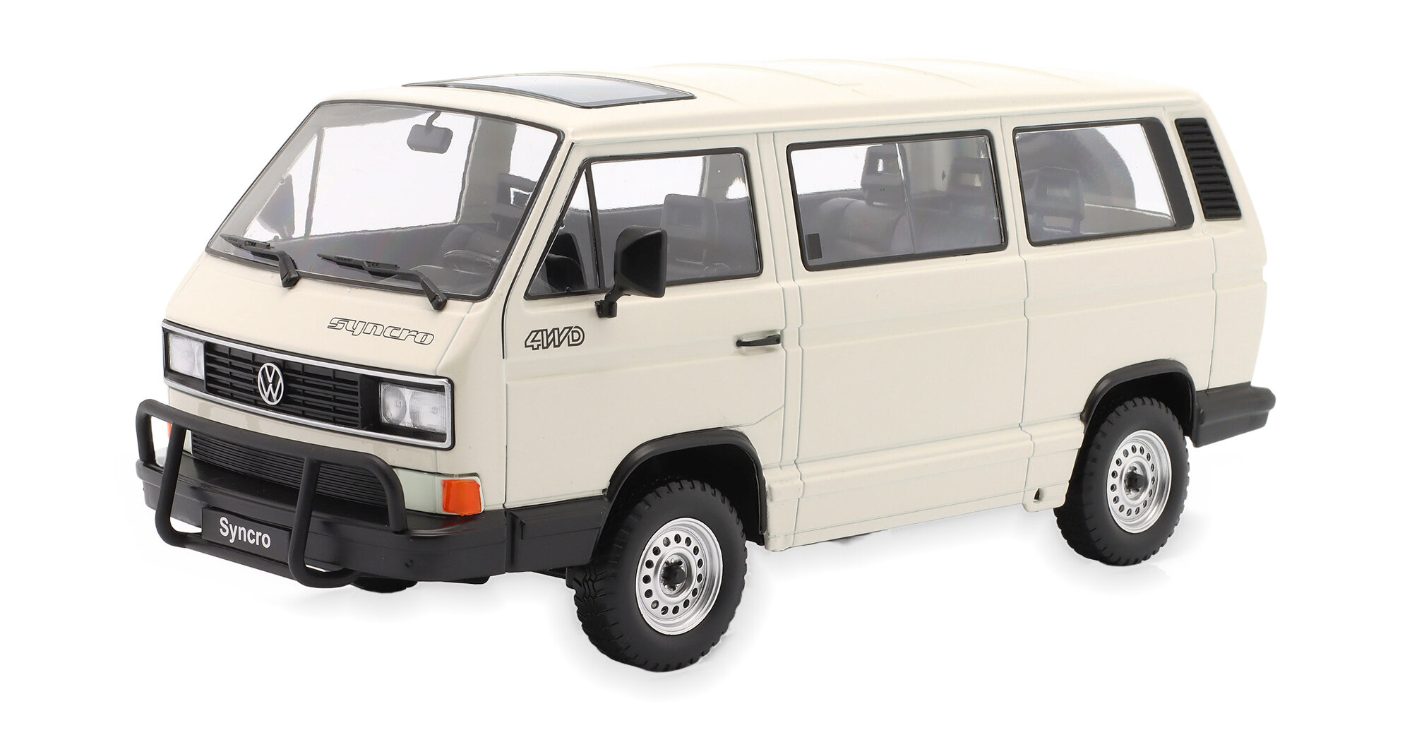 Модель коллекционная KK-SCALE Vw bus T3 syncro 1987 white