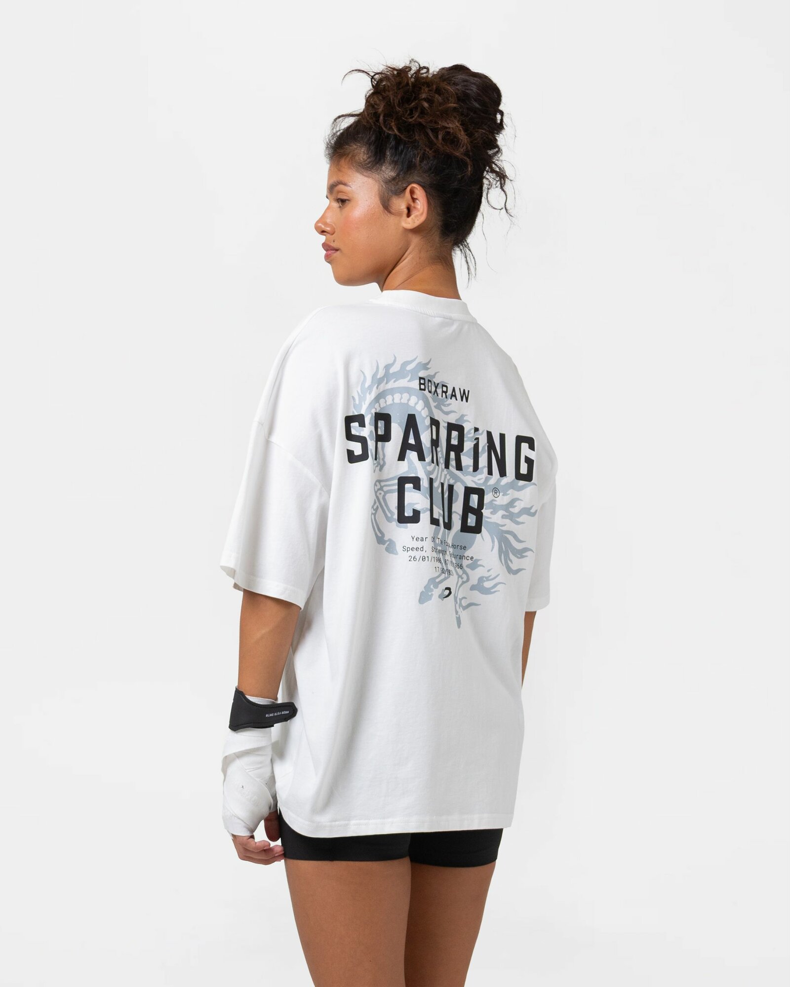 Футболка спортивная Boxraw Sparring Club Fire Horse Oversized