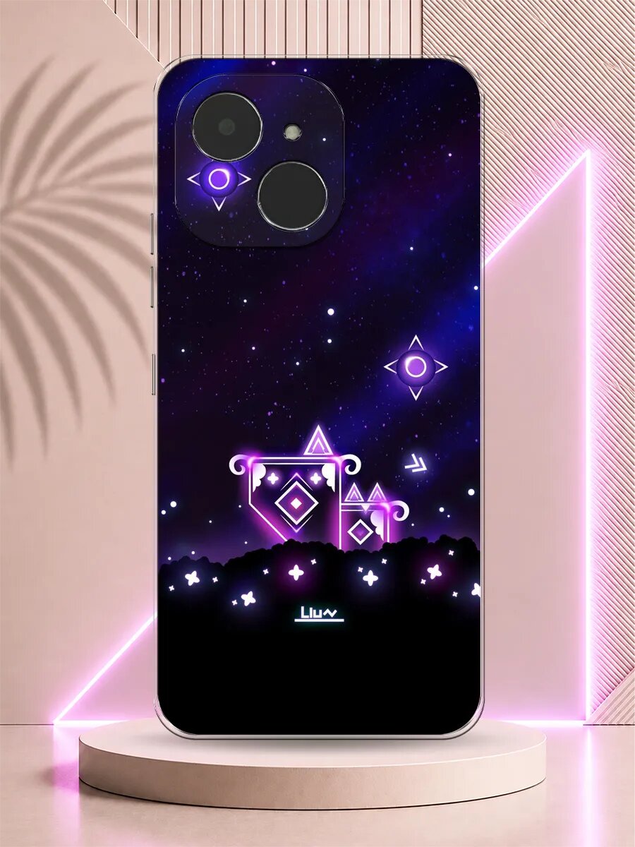 Чехол на Tecno Spark 40C Geometry Dash