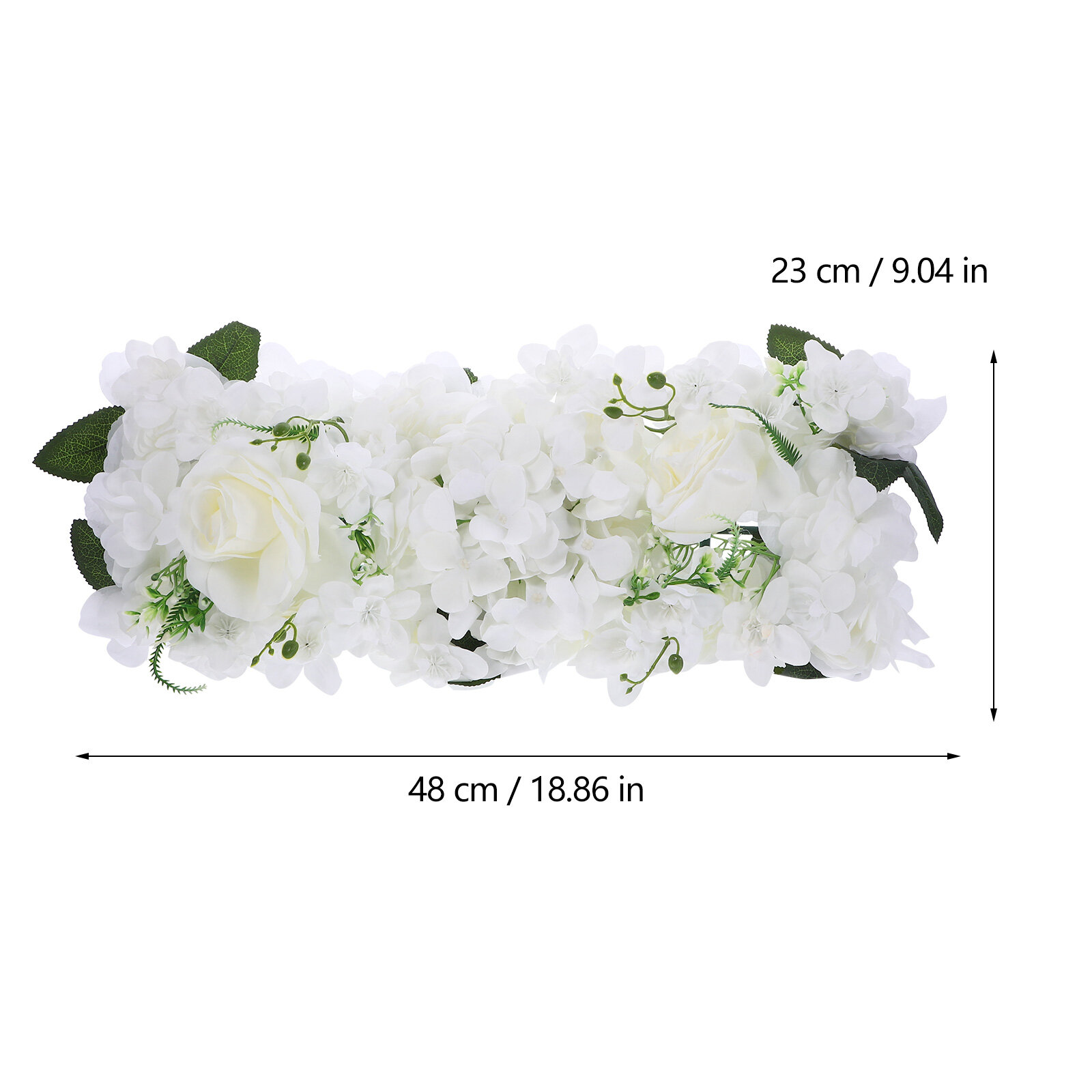Панель Для Свадебной Стены Из Цветов Белого Цвета 48.00X23.00X11.00Cm