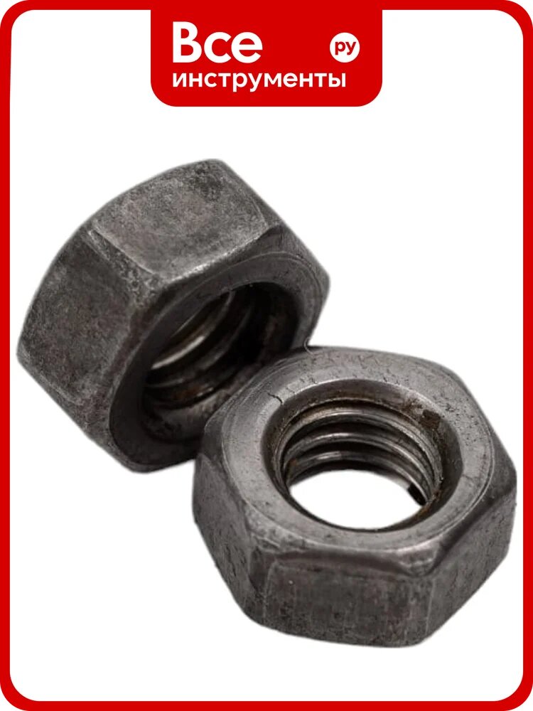 Гайка Insparion DIN 934 класс прочности 12, оксид, M6, 50 шт С1-00001728