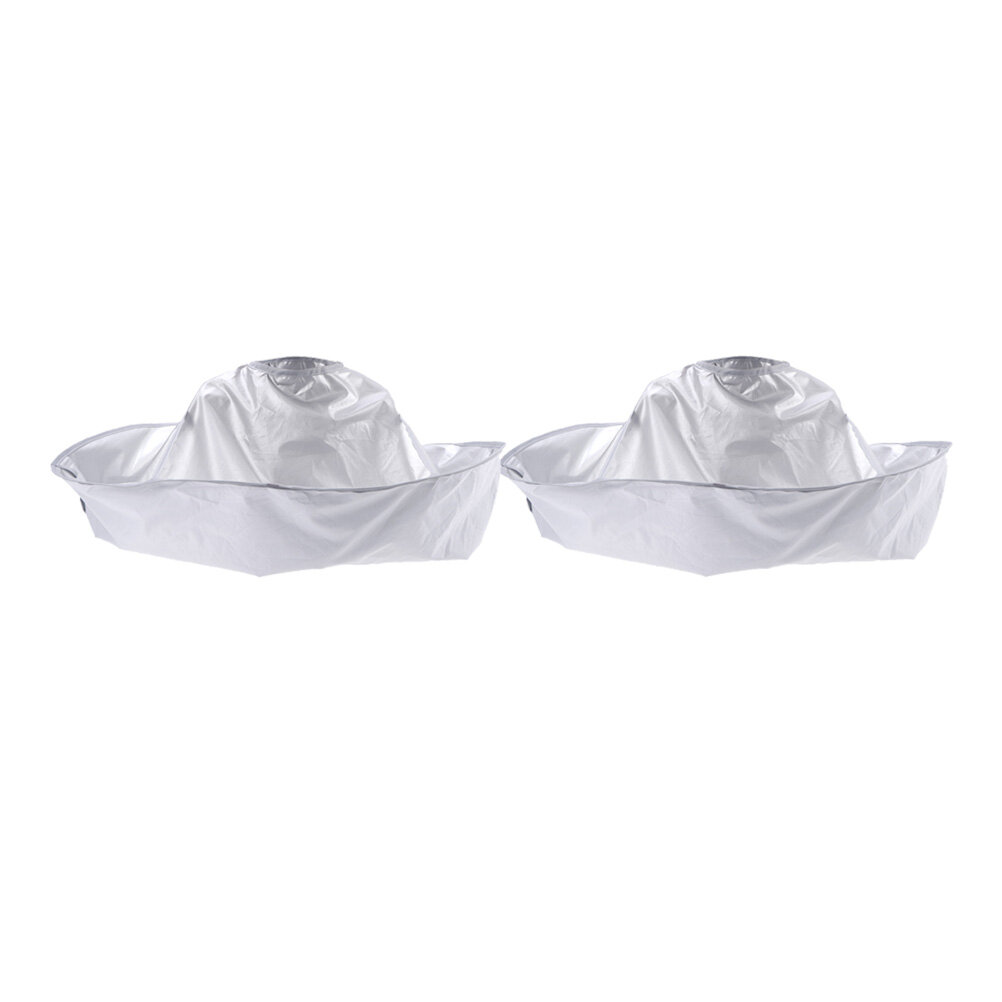 2Pcs Плащи Для Стрижки Волос Белого Цвета 60*60Cm Из Полиэстера Премиум Качества Для Дома И Салона