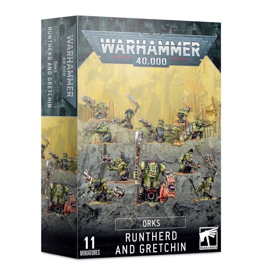 Warhammer 40000 миниатюры - ORKS: RUNTHERD AND GRETCHIN