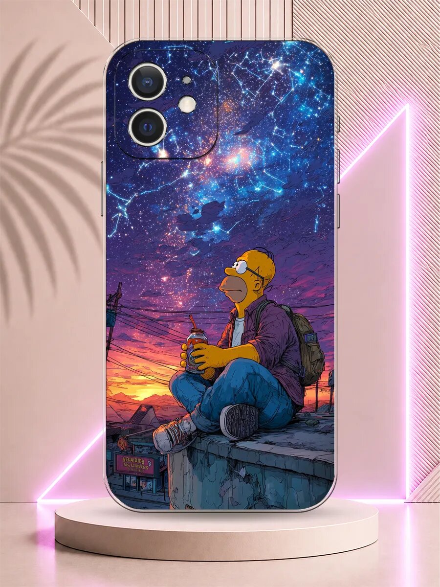 Чехол на iPhone 12 Симпсоны