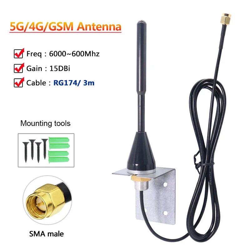 DIXSG 5G 4G LTE 3G GSM Антенна 15dBi