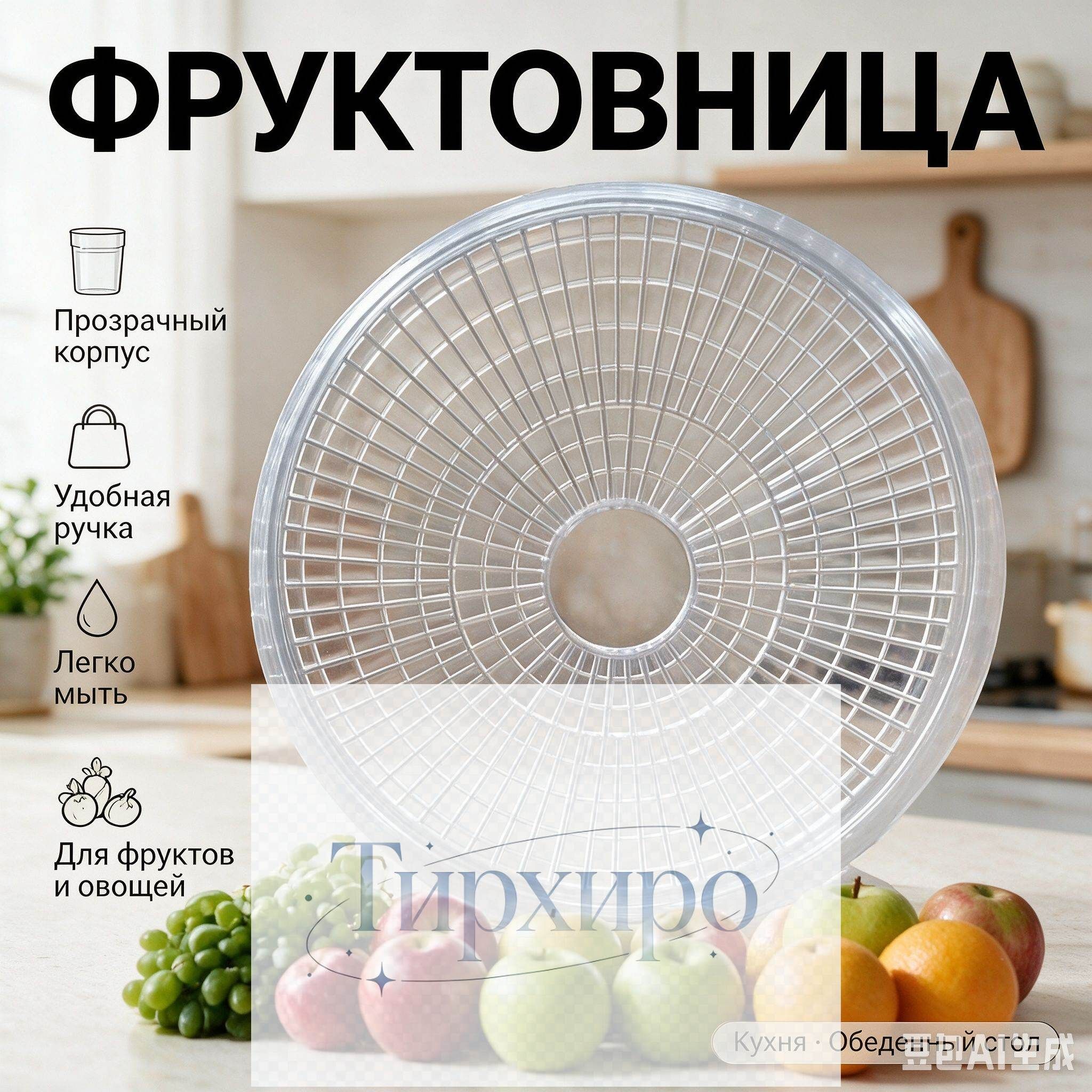 Качественный сушильный поддон для продуктов диаметром 28 см