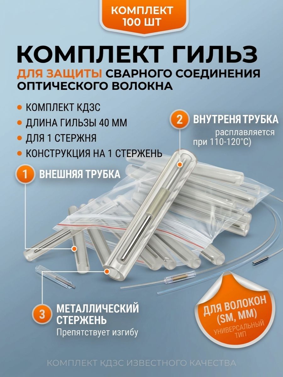 Комплект для защиты сварных соединений 40мм (гильза КДЗС-40)