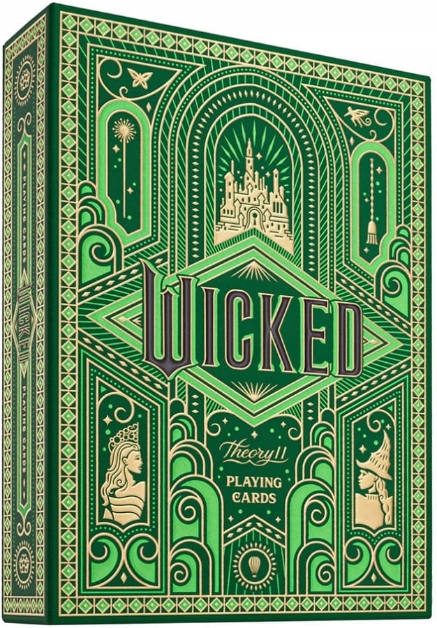 Игральные карты Theory11 Wicked, зеленый, золотой