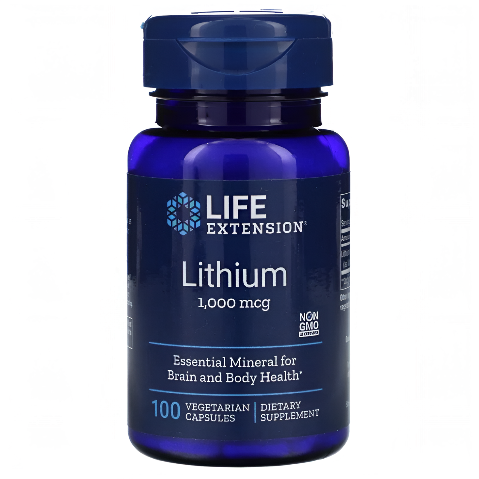 Добавка Литий Life Extension Lithium, 1000 мкг, 100 капсул, оротат лития
