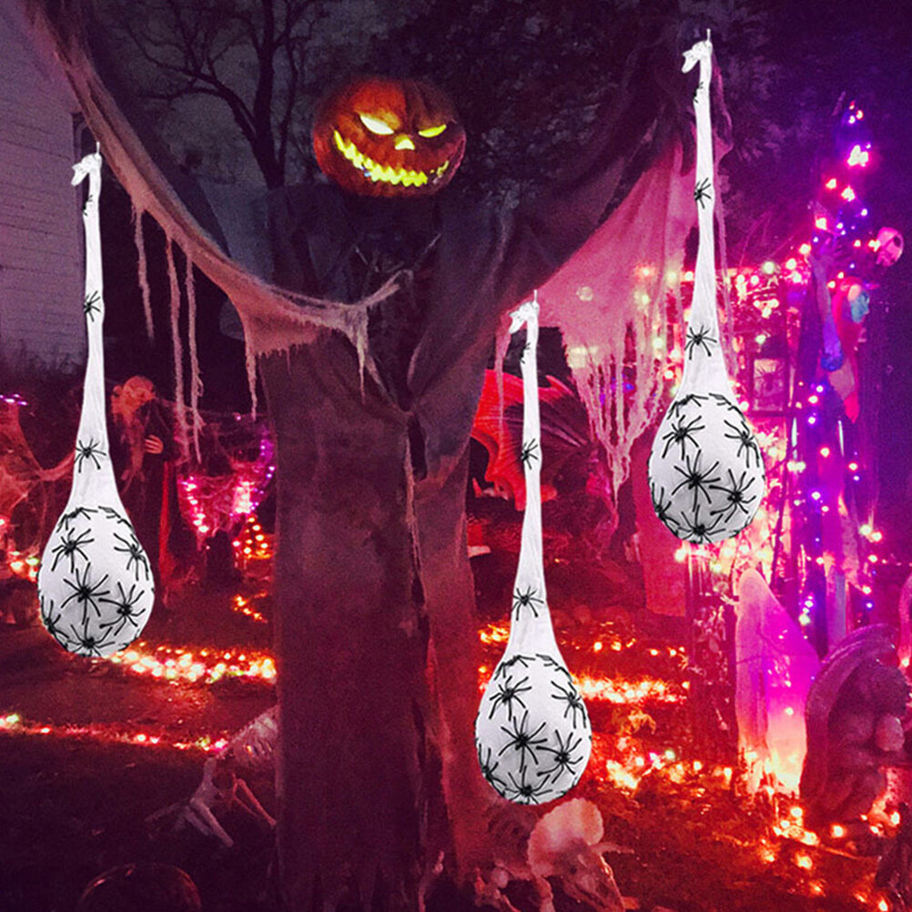 3 Штуки Накидка Паучьего Яйца С Подсветкой Для Украшения Halloween 100x15 Cm