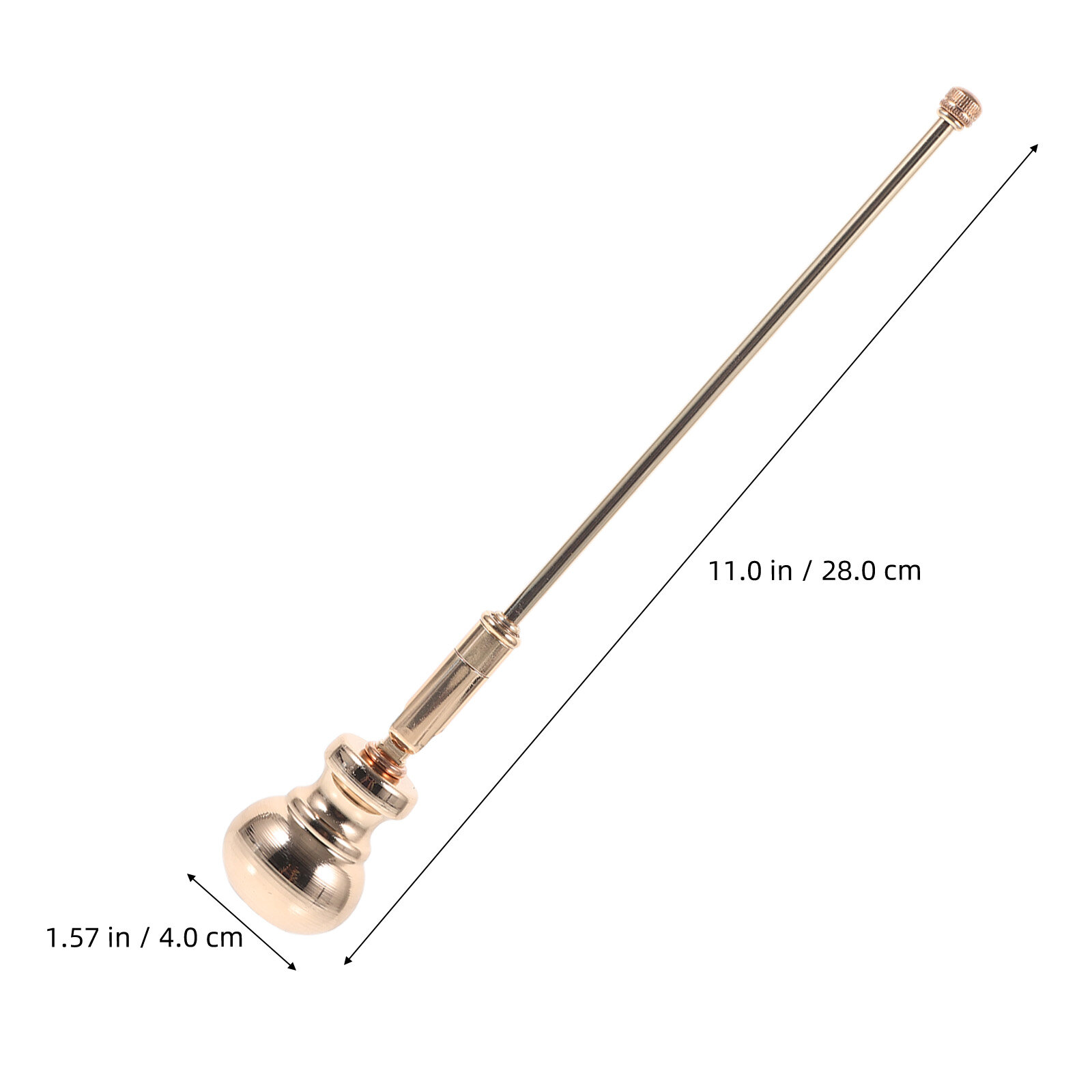 Подавитель Пламени Свечи Из Металла Золотистый Цвет 25.00X4.00X4.00Cm