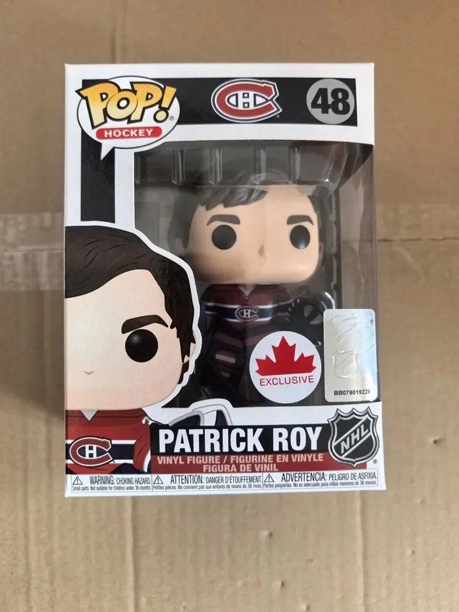 Фигурка Funko POP! NHL Ice Hockey Series No. 48 Patrick Roy, Montreal Maple Leafs, Canada Exclusive Limited Edition