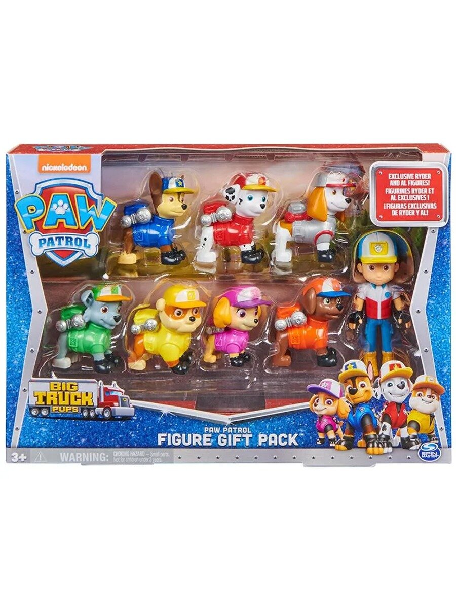 Набор из 8 фигурок Щенячего патруля с музыкой ZA, Цвет 8-Piece Figure Gift Pack