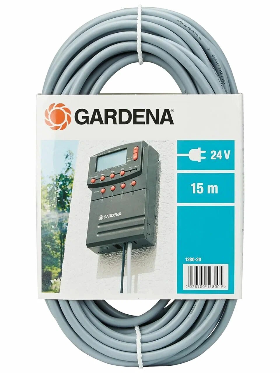 Соединительный кабель 24 B GARDENA, 15 м, стойкий к УФ излучению