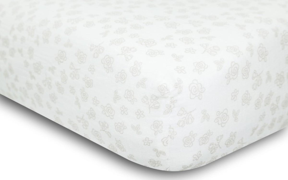 Простыня BabyMatex Розы, муслин, розовый, 60x120 см