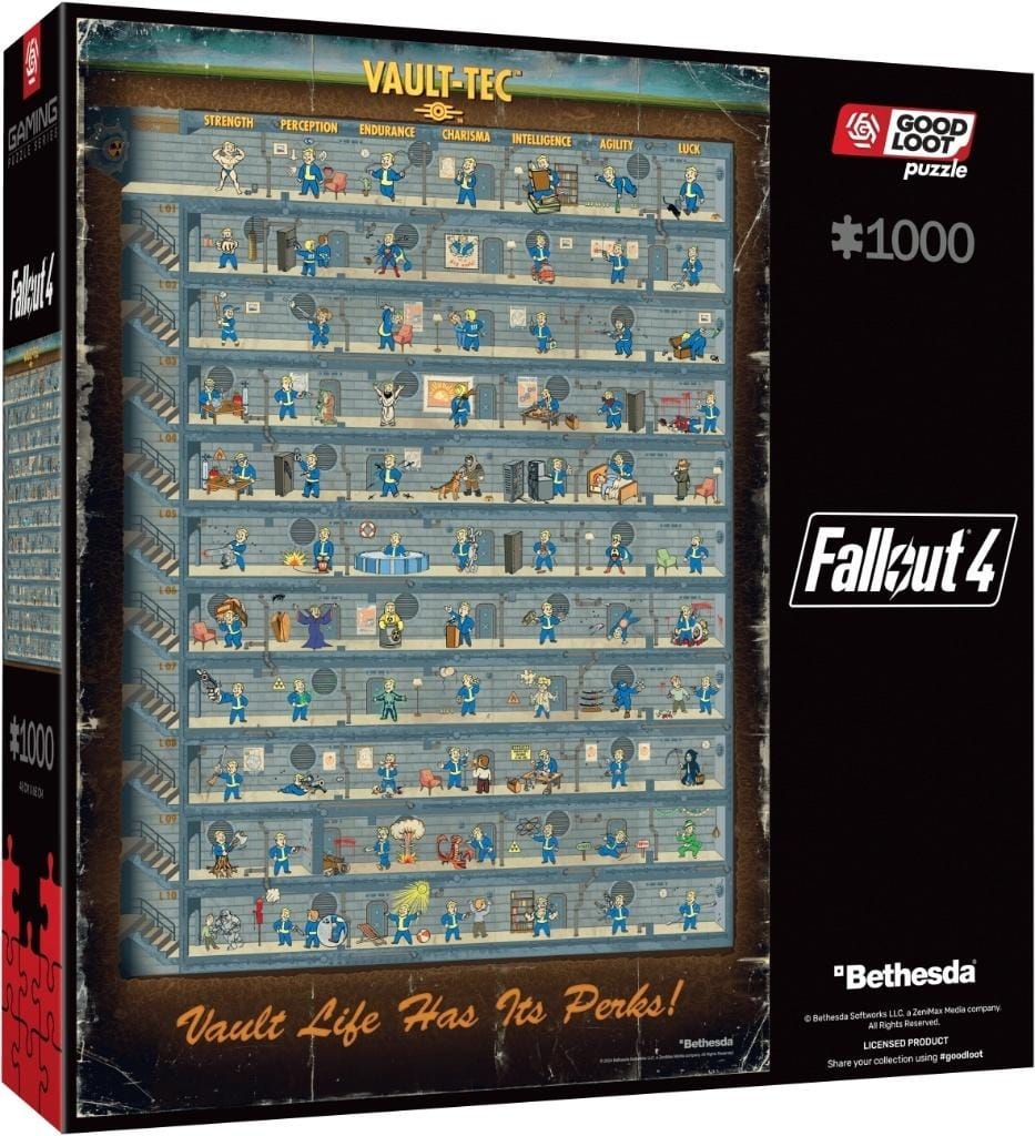 Пазл Good Loot Gaming Fallout 4 Perk Poster, 1000 элементов
