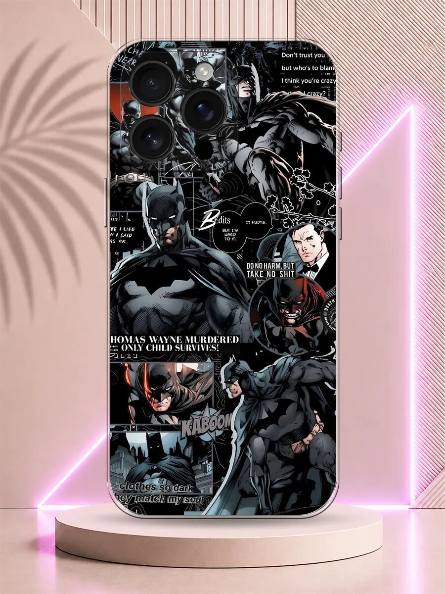 Чехол на iPhone 16 Pro Max Бэтмен