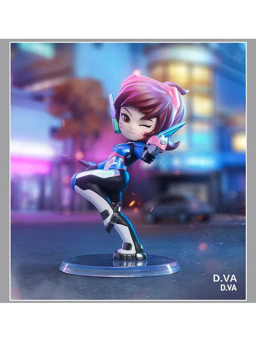 POP MART - Коллекция Overwatch Play of the Game Series Figure, D.VA, Подарки, украшения комнат, 1 шт