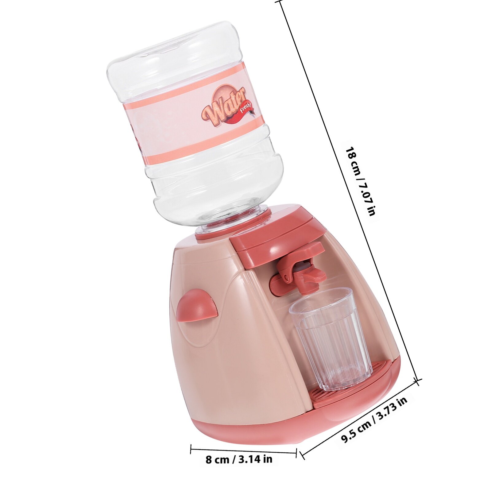 Мини Диспенсер Воды Для Детей Розовый Адorable Форма Игрушка 18.00X9.50X8.00Cm