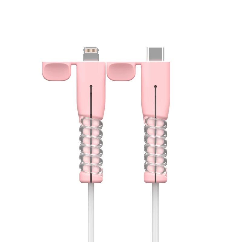 Чехол для кабеля Apple 18/20W розового цвета для iPhone, Samsung, Huawei, Xiaomi смартфонов предотвращает поломку