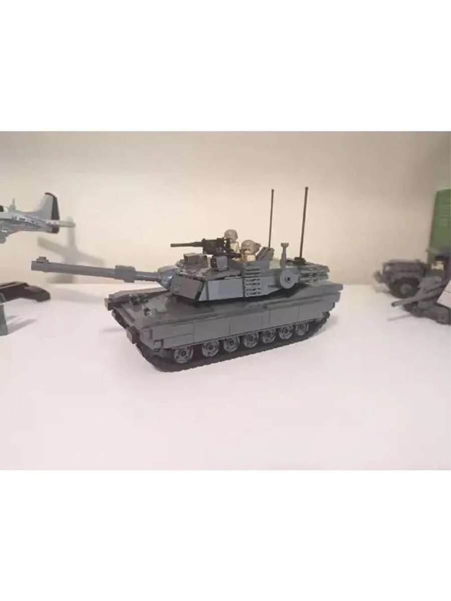 Строительные блоки MOC, модель тяжелого танка M1A2, обучающие частицы, блоки