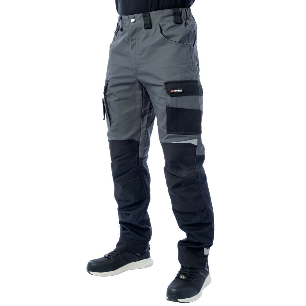 Брюки рабочие Brodeks KS302 54 рост 182-188 см графит серо-черный