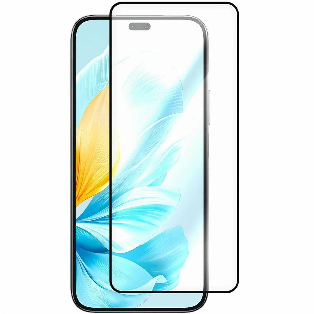 Защитное стекло Krutoff Premium для Honor 200/200 Lite Чёрная рамка