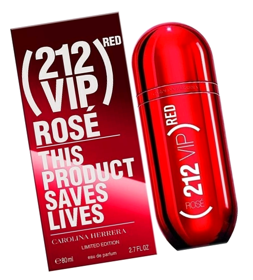 Парфюм женский Каролина Херрера 212 Красная Роза 80 мл / Carolina Herrera 212 Vip Rose Red