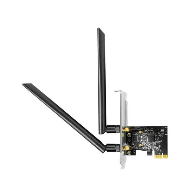 Беспроводной адаптер PCI-E Wi-Fi , Cudy WE1300, AC1300, низкопроф. планка в комплекте WE1300