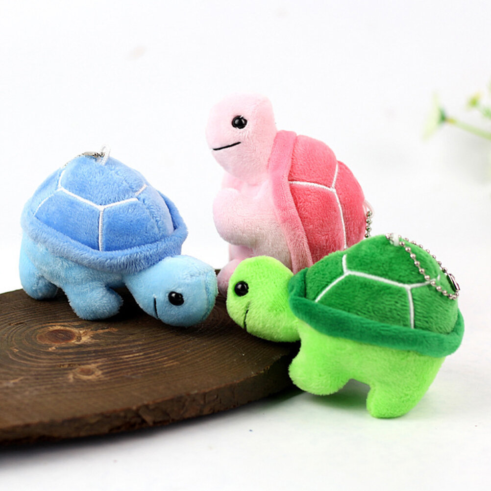 Милый Плюшевый Черепашка Ключница Игрушка Декоративный Аксессуар 10CM