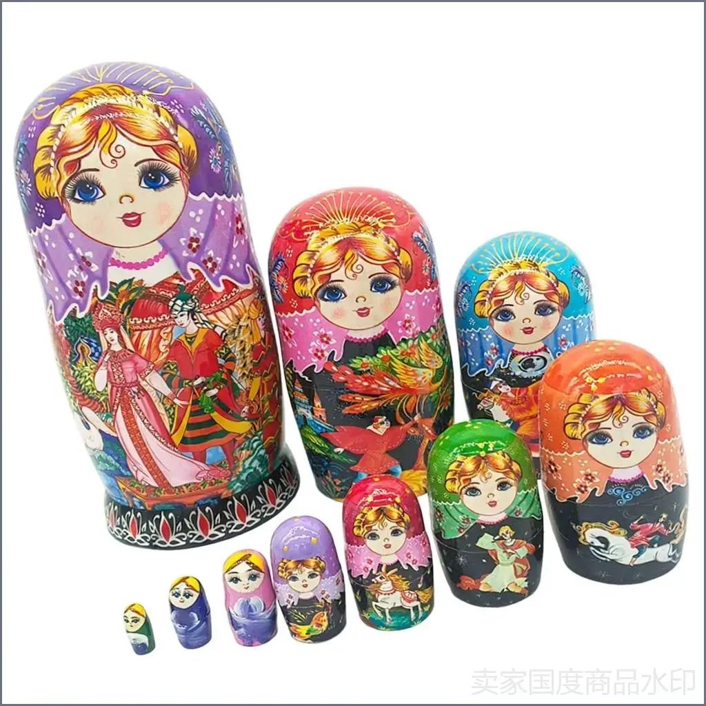 Деревянные матрёшки-нестинг (10 шт.)