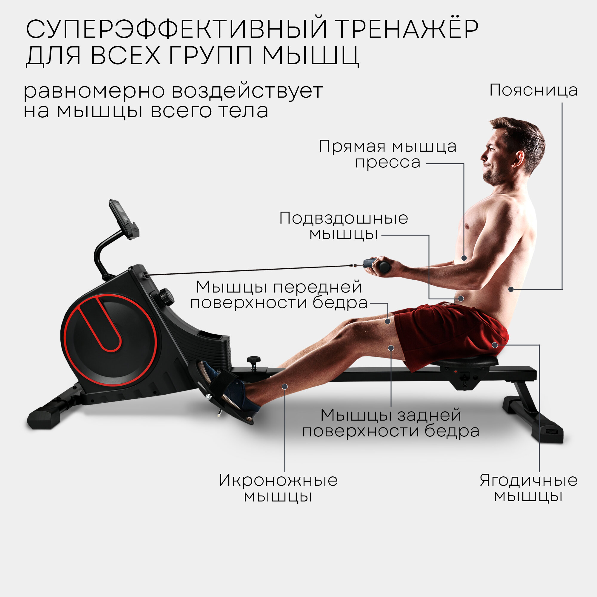 Гребной тренажер для дома — фото 1