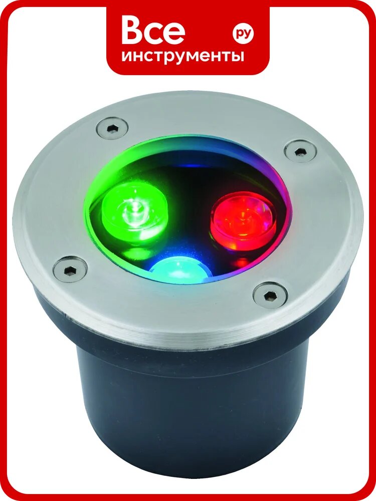 Светодиодный уличный светильник Uniel ULU-B10A-3W/RGB IP67 GREY UL-00006818