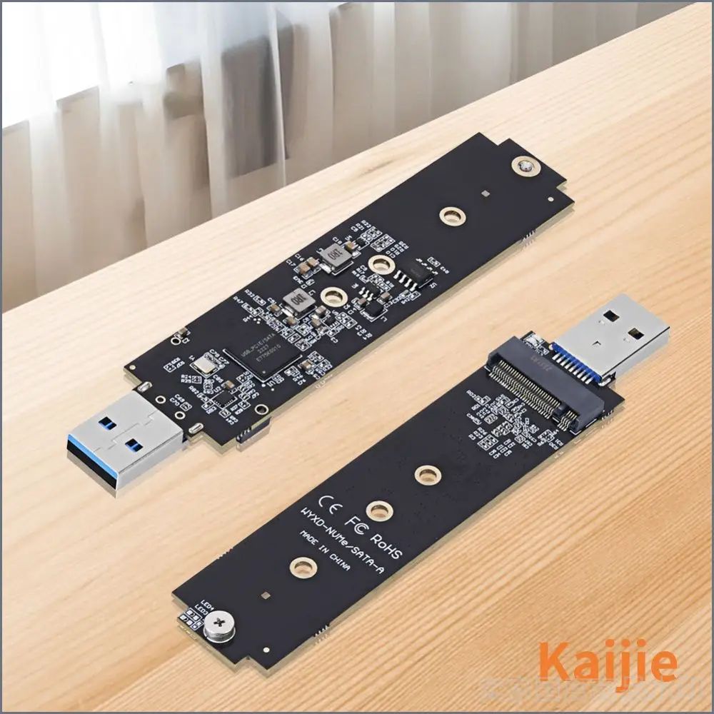 Адаптер NVMe и SATA для M.2 SSD в USB 3.1 Type-A с поддержкой до 4 ТБ