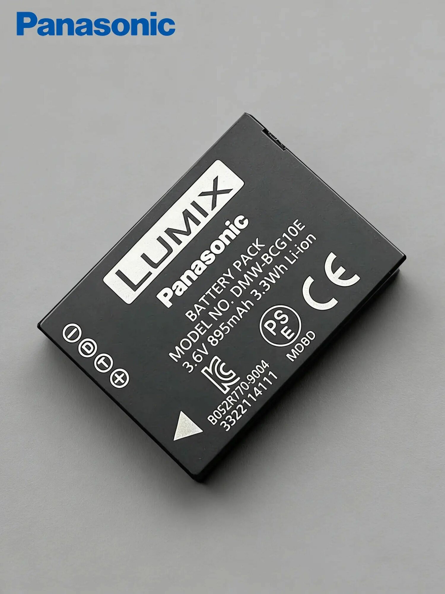 Аккумулятор DMW-BCG10E для фотоаппаратов PANASONIC 895mAh