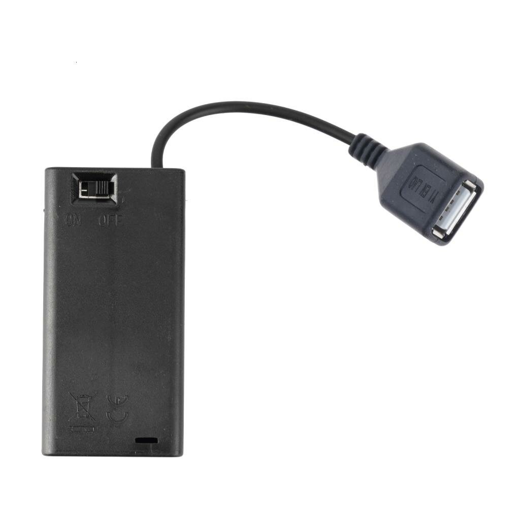 Корпус для батареек AA с USB 2/3/4/6/8 отсеков, 2