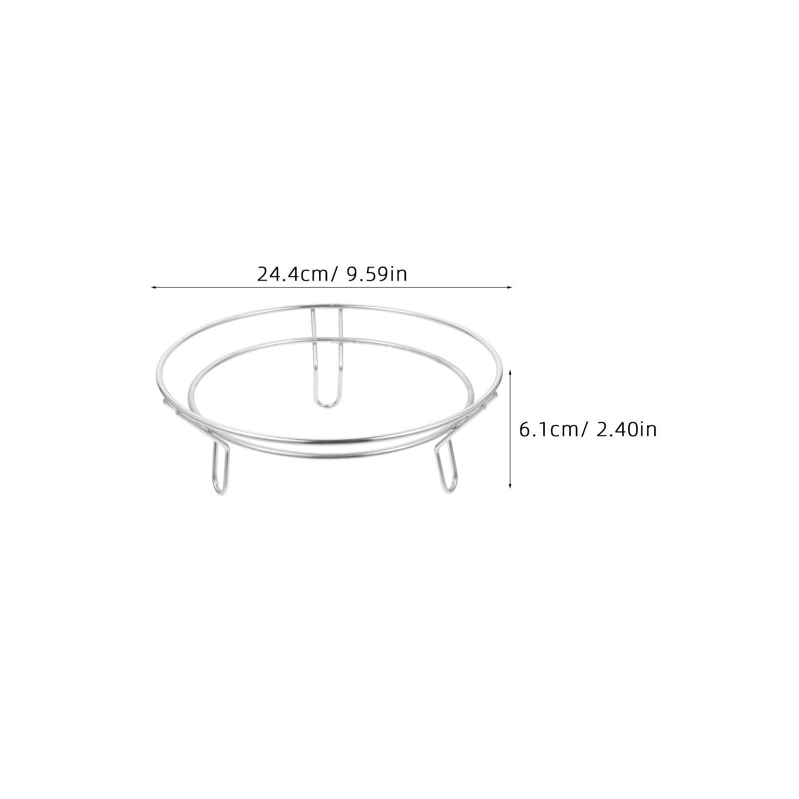 Подставка Для Кастрюль Серебристого Цвета Размером 22X17X6.5Cm Универсальная Опора Для Посуды Против Пригорания