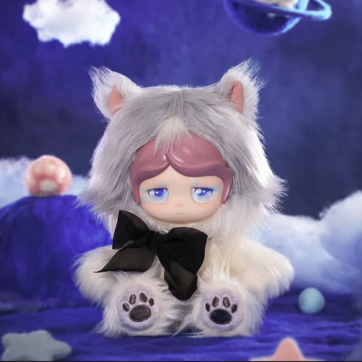 GOHO Cat Planet Series Нептун Персидская Блинд-Бокс Коллекционная Плюшевая Фигурка Игрушка